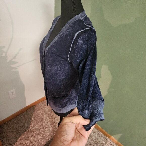 GAP cardigan women's size M denim looking long sleeve - Picture 2 of 4